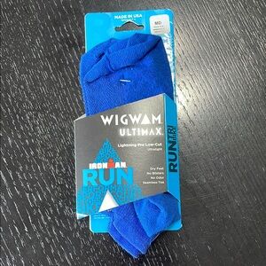 Wigwam Ultimax Lightning Pro Low-Cut Blue Athletic Performance Socks
